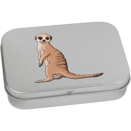 Azeeda 110mm 'Meerkat Pup' Metal Hinged Tin/Storage Box (TT00147779)