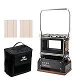 BLACKSOLID「JKC」アウトドア オイルランプ、新しいレトロデザイン 304ステンレス鋼製 ハッチバックデザイン 2つの仕様を用意 オイルランタン燃料タンク350/430ML 収納バッグ付き 追加のオイルランプ芯が付属 (シングルウィック)