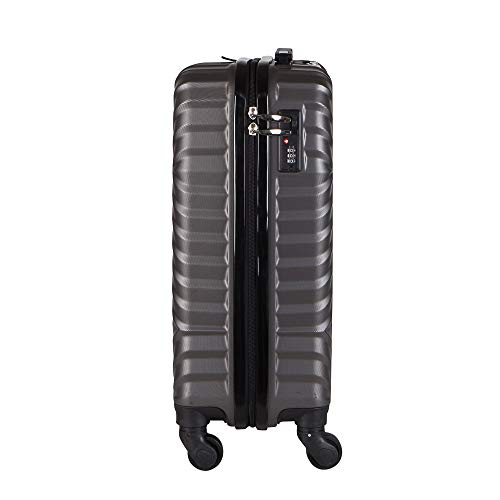 Kit mala bordo com frasqueira de mao em ABS - Roncalli Linkce (Grafite)