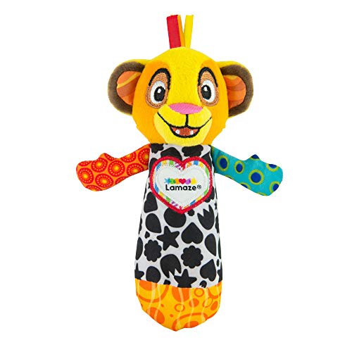 Lamaze Disney Baby Lion King - Simba Squeaker Baby Toy - Visual, Fine Motor and Auditory Skills