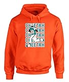 Orange Miami Tyreek Hill Cheetah Text Pic Hooded Sweatshirt Youth Medium