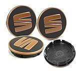 Color: cobre, negro mate Accesorios Originales - Juego 4 Tapas Embellecedoras Centro Cubre Buje Rueda Llanta Aleación, 5F0601171TVK