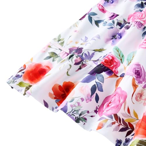 Image of Vieille Toddler Girls Summer Dress Ruffle Casual Beach Sundress 2-8 Years