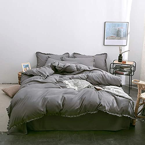 Ensemble de couvre-lit de couette double aux finitions soignées et élégantes