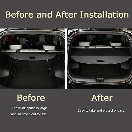 TEMKIN Car Rear Boot Trunk Cargo Covers Parcel Shelf for Lexus NX 2015-2020 Tail Box Partition Organizer Shelf Accessories, Leather - Image 4