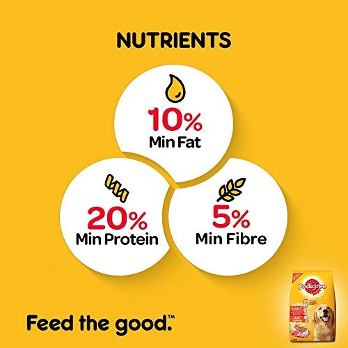Image of Pedigree Dry Dog Food for Adult Dogs, Chicken and Vegetables, 20kg & Adult Dog Food Meat & Vegetables, 22 kg Pack, 22 kg