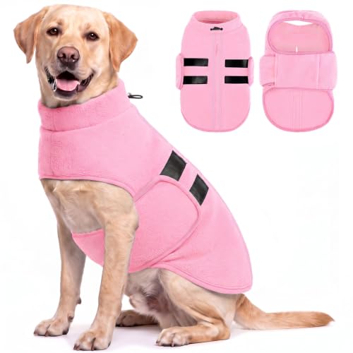 Image of XL Dog Sweater, Soft Dog Fleece Sweater for Labrador, Easy On Winter Coat