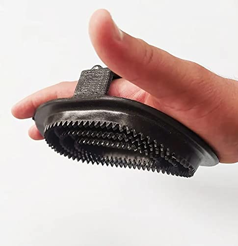 Kit Raspadeira De Borracha Tesoura Para Crina E Rabo Cavalo
