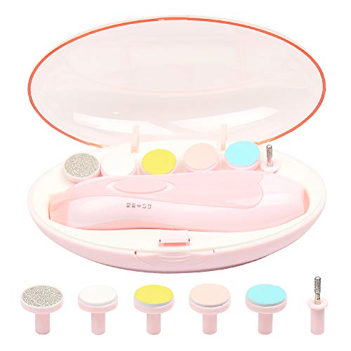 Lima De Uñas Del Bebé, Eléctrico Profesional Manicura y Pedicura LED 6 IN 1 Nail Drill File...