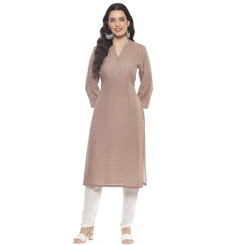 Image of Rangriti Green Rayon Staight Kurta for Women