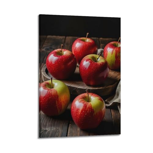 Poster mural pommes fraîches ZHOUKEG deco cuisine moderne 40x60
