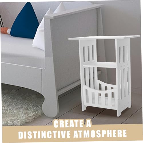 Mesa pequeña de PVC-madera Alipis para organizar espacios pequeños 5