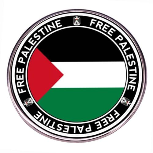 2 Free Palestine brooches, Palestinian flag pins, metal alloy badge accessories