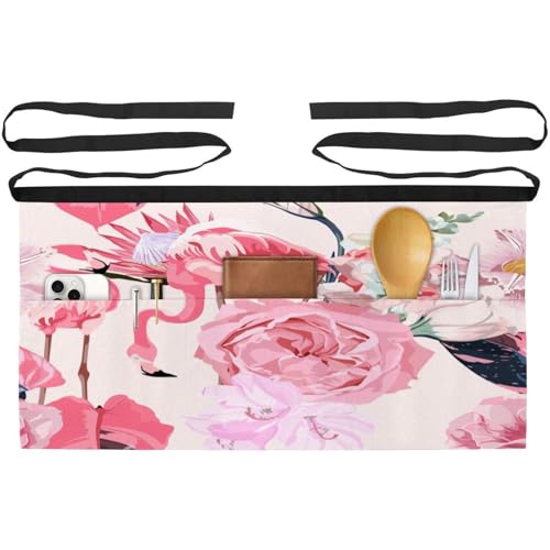 Tablier court de chef lot de 3 demi-tablier cuisine multicolore avec poche bistrot bar