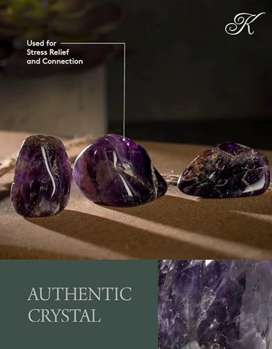 KALIFANO Smooth Tumbled Stones AAA+ Jewelry Grade Reiki Crystal Piedras Caidas for Wicca/Healing; Many Types, Colors3