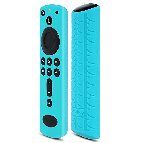 Wemelody Remote Case/Cover for Fire Tv Stick 4k,Fire Tv Stick 4k Remote Cover, Silicone Protective Case Compatible with Fire TV Stick 4K Remote, Lightweight Anti-Slip Shockproof (Turquoise)