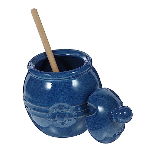CIYODO 1 Conjunto De Pote De Mel De Cerâmica Pote De Mel Pote De Cerâmica Com Tampa Recipientes De C