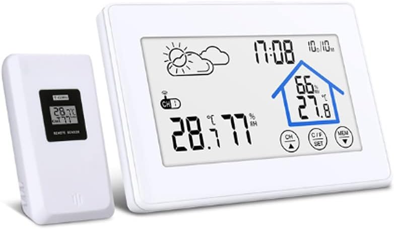 Alarm Clock Digital Watch Sensor Temperature Humidity Forecast Snooze Table Clocks DCF Weather Station Home Decor