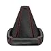 Produktbild L & P Car Design L&P A0026 Schaltsack Schaltmanschette kompatibel mit VW Golf 2 II 3 III Polo 6N Passat 35i UVM.100% Echtleder Leder Schwarz Naht Rot