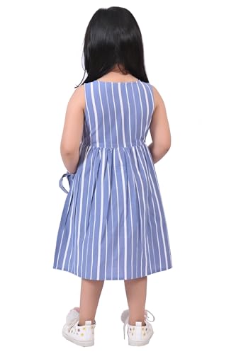 Image of CMMCHAAH Pure Cotton Printed Frock Dress for Girls| Kids Dress |2-12 Years Sizes | Knee Length Frock Dress
