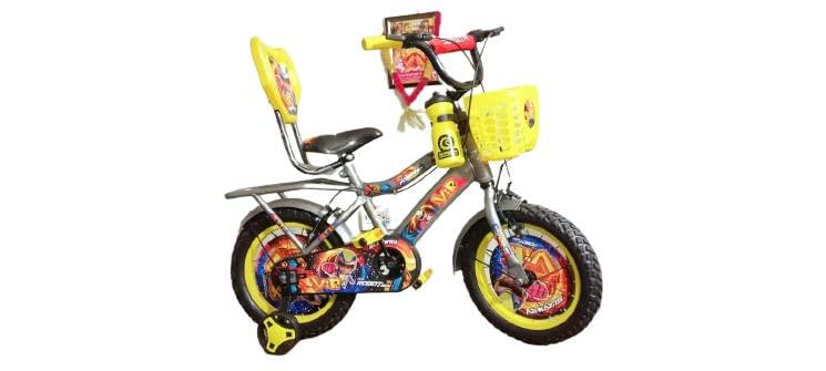 VIR-14T Kids Cycle Steel Rim 14 INCH Single Speed 3 to 5 Year for Boys and Girls (Silver Colour)-image-5