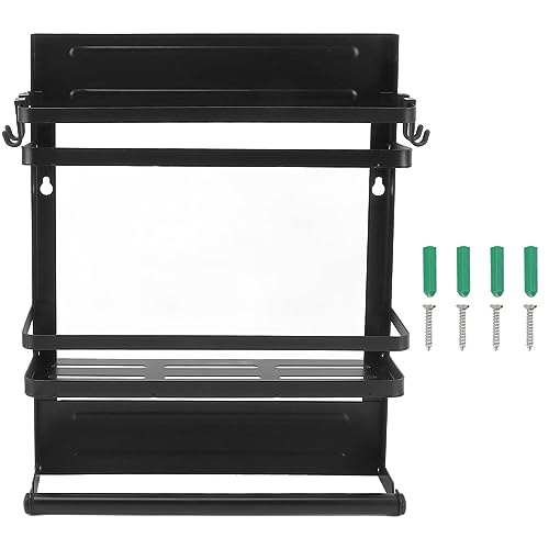 Organizador plegable magnético del estante de especias del refrigerador para la cocina casera (Double Layer)
