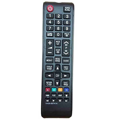 Nouvelle Remplacement telecommande Samsung AA59-00741A pour Samsung Smart TV, AA59-00741A Télécommande de Rechange pour téléviseur Samsung, Aucun Réglage Requis