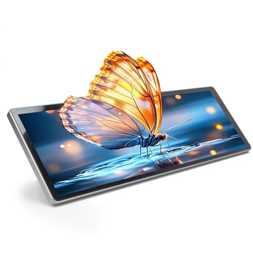 Image of 14.5Incn 2.5K Touchscrcen BarMontor,2550x720 IPS Portable CD Scrcen wth 10-Point Touch, 60 Rerteshn Rate.350nt Brightiness, USB C Drver Beard Yx25kK Tor DY Game PC