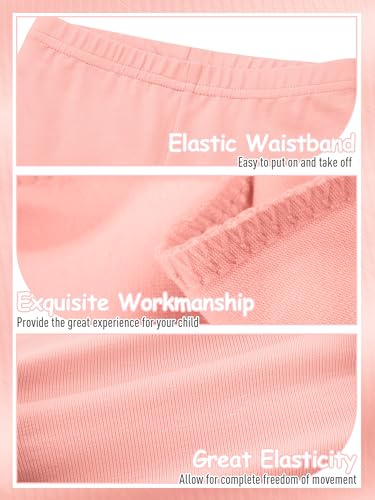 Resinta 4 Packs Toddler and Baby Girls Cotton Leggings Full Length Pants Stretchy Soft Tights Pants for Kids3