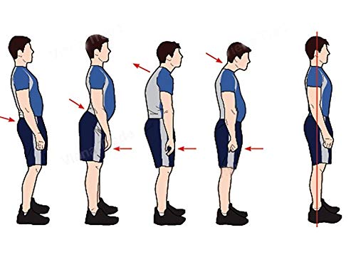 Corretor De Postura Cinta Postural Melhora As Dores Costas Model 1 (M, PRETO)