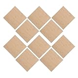 Tofficu 10 Piezas de Tableros Cuadrados de Madera sin Terminar 15 Cm para Manualidades de Bricolaje, Pintura y Grabado, Piezas Artesanales Versátiles para Proyectos Creativos y Decoración