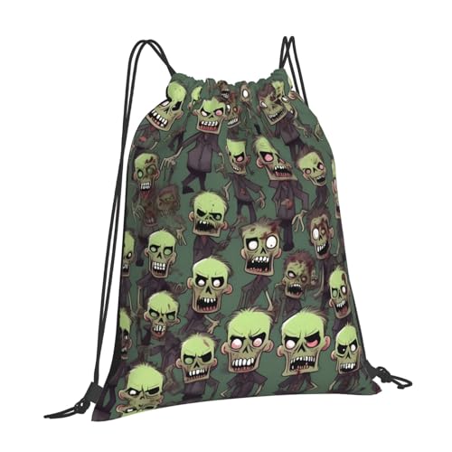 Many Zombies Drawstring Backpack Bag Sport Gym Sackpack Men Women2