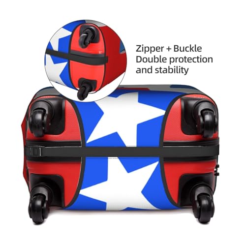 Travel Luggage Cover Half Honduras Half Puerto Rico Flag Fashion Washable Baggage Suitcase Protector Fit For Luggage X-Large3