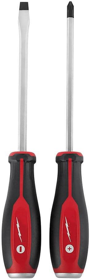 For Milwaukee 48-22-2702 Tough Durable Demolition Screwdriver Set - 2 PC Length 14.35 in Width 1.7 in. Height 4.35 in.