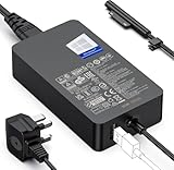 Surface Charger,102W Microsoft Surface Charger for Surface Book 1/2/3, Surface Laptop Studio, Surface Pro 3/4/5/6/7/7+/8/9/10/11, Surface Laptop 1/2/3/4/5/6/7, Surface Go 1/2/3/4, Surpport 65W 44W 36W