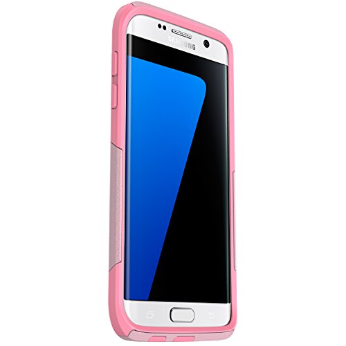OTTERBOX Commuter Series Case for Samsung Galaxy S7 Edge - Retail Packaging - Bubblegum Way (Bubblegum Pink/Seashell Pink)
