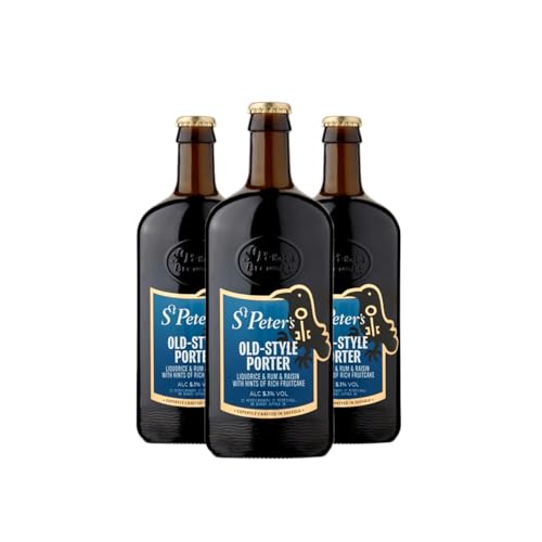 St. Peter’s Brewery Old Style Porter | 5.1% ABV | 3 x 500ml Bottles | Rich, Full-Bodied Dark Ale