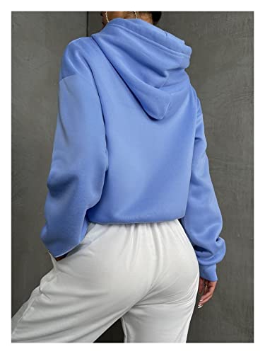 Sweat à capuche GBCCNM bleu taille M confortable pour femme - 4