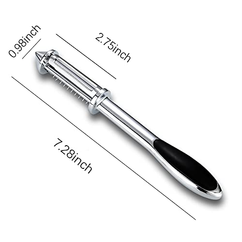 Vegetable Peeler & Fruit Peelers ,Apple Peeler ，Carrot,Potato, Veggie Julienne Peeler, Shredded Carrots, Cucumber Julienne Slicer Vegetable Cutter, Stainless Steel Peeler With Julienne (Silver) #TOP5