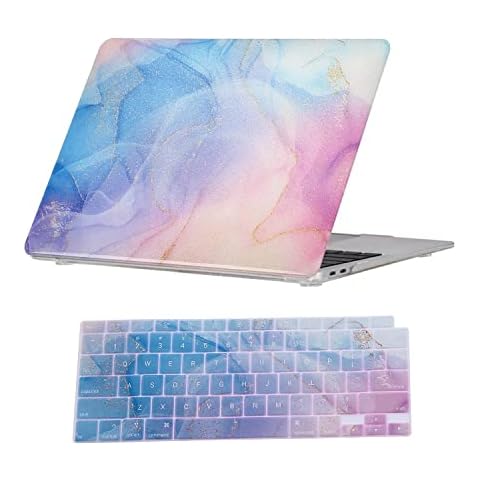 Laptop Protective Case Compatible with MacBook Air 13 Inch Case 2020 Release A2337/A2179 with Colorful 3D Painted Pattern, Plastic Hard Shell Case with Keyboard Cover for MacBook Air 13" Cover