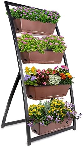 Aisling Ambience Raised Garden Bed - Vertical Garden - Garden Planter - Herb Garden - Strawberry Planter - Planters - Garden 19x25x50 Inches, for Balcony, Indoor-Outdoor use