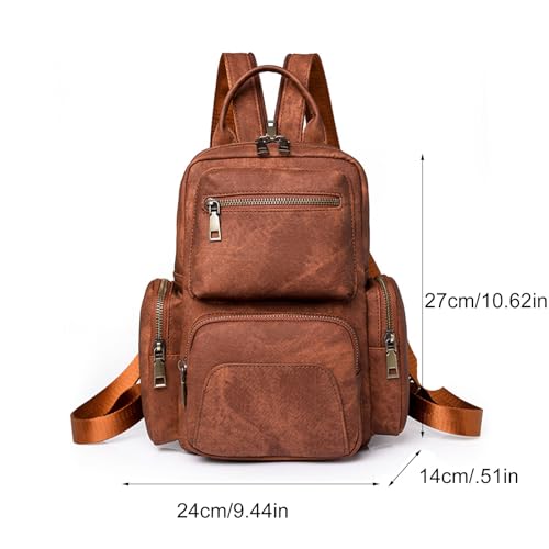 Sac à dos en cuir synthétique caramel : ne cherchez plus vos clés - 4
