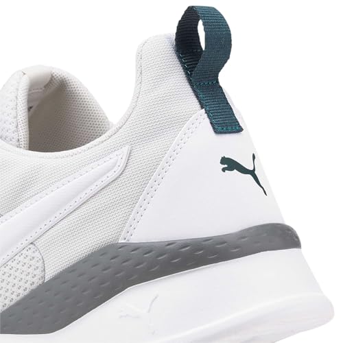 Image of PUMA Unisex Low-Top Sneaker, Nimbus Cloud White Varsity Green, 8 US Men