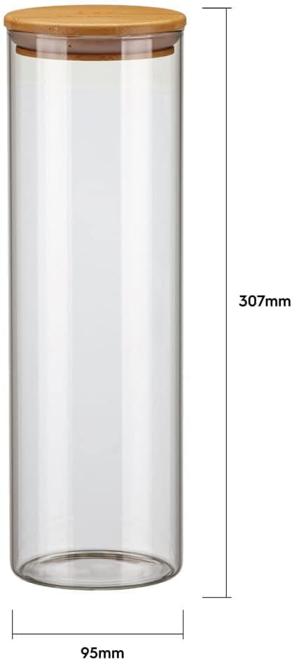 Potes Herméticos Porta-Mantimentos com Tampa de Bambu Electrolux - 4 unidades