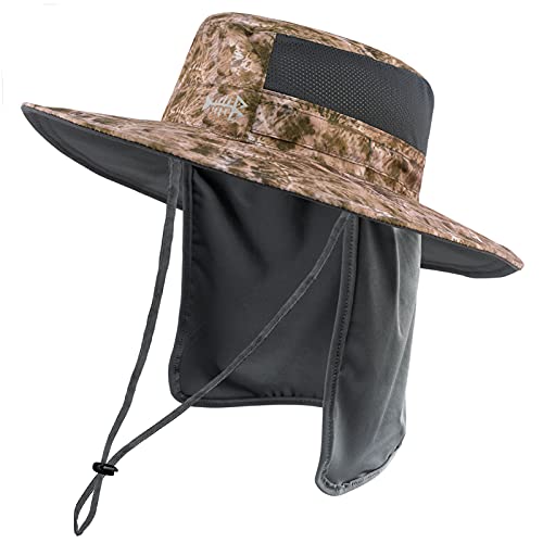 Image of BASSDASH UPF 50+ Sun Fishing Hat Water Resistant with Detachable Neck Flap