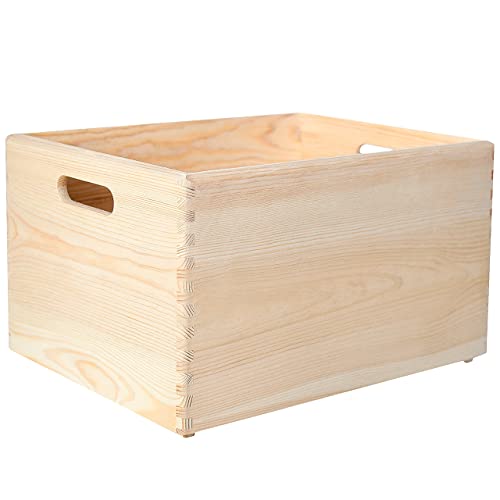 Creative Deco Scatola in Legno 40x30x24 cm