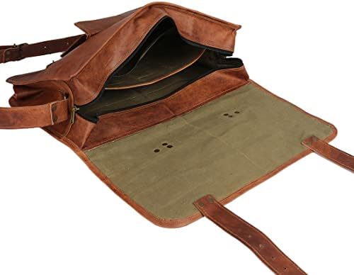 The Vintage Stuff Leather Travel Messenger Office Crossbody Laptop Briefcase College Satchel Computer Bag for Men and women 3 The Vintage Stuff Leather Travel Messenger Office Crossbody Laptop Briefcase College Satchel Computer Bag for Men and women
