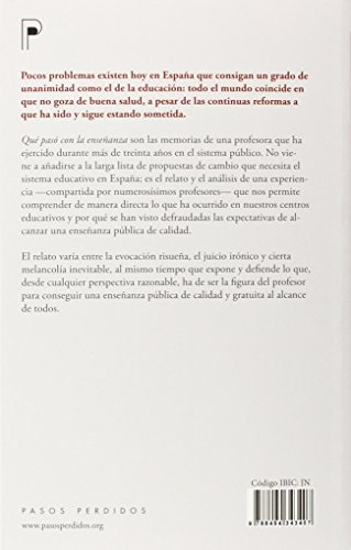 ¿Qué pasó con la enseñanza?: elogio del profesor