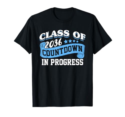 Class of 2036 Countdown in Progress Funny Back to School T-Shirt
