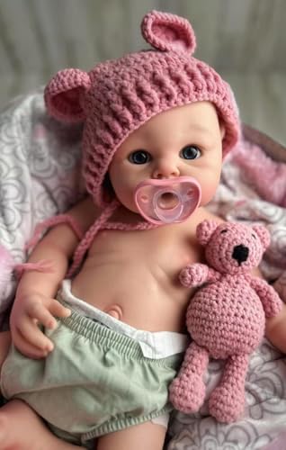 Muñeca Reborn de Silicona Realista 48cm 3.1kg miniatura 5
